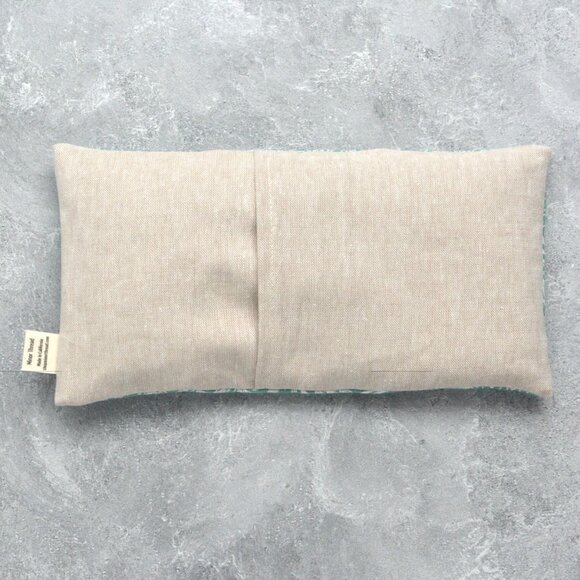 Soft Green Botanical & Mushrooms Weighted Eye Pillow - Picture 4 of 4